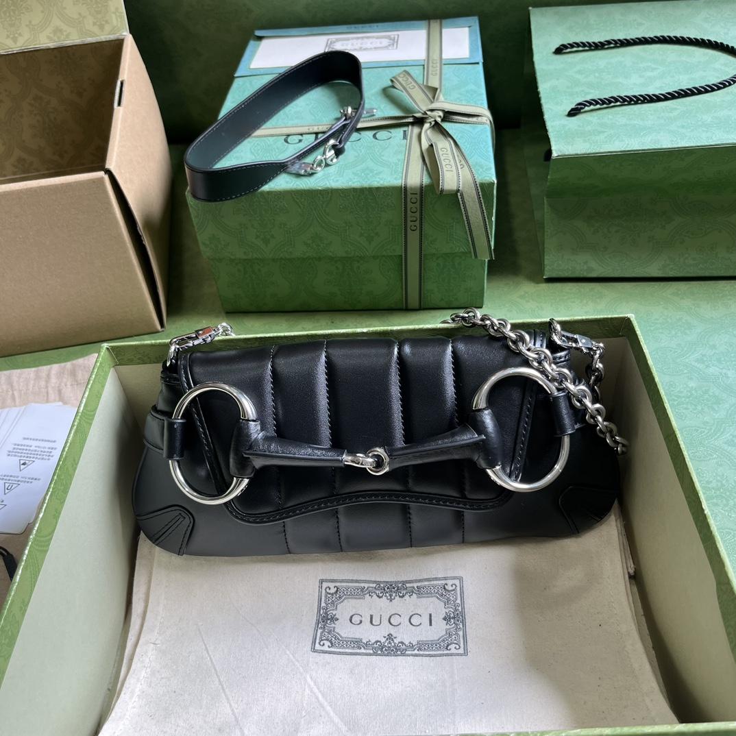 Gucci Horsebit Chain Small Shoulder Bag (27x 11.5x 5cm) - PerfectKickZ