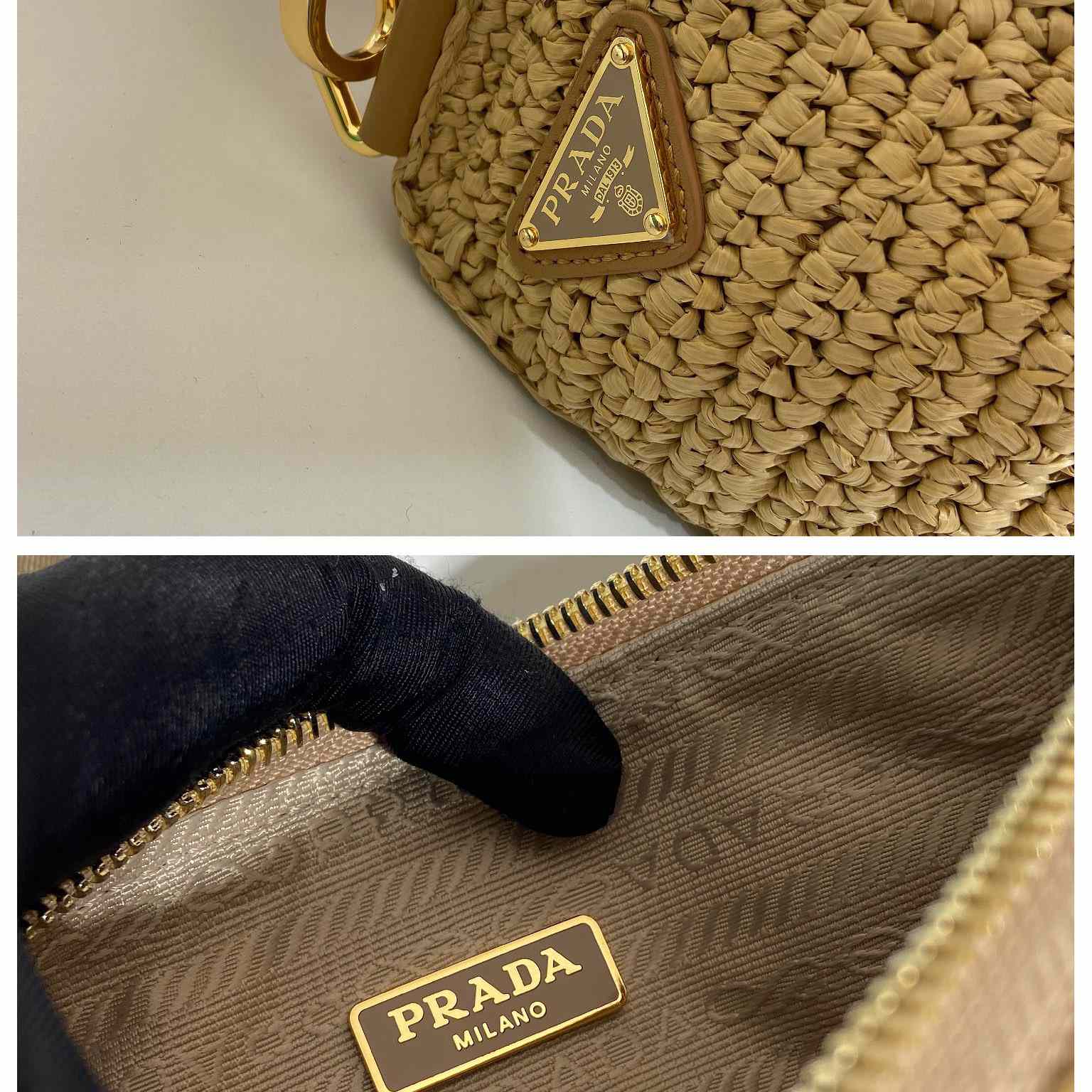 Prada Triangle Crochet Shoulder Bag - PerfectKickZ