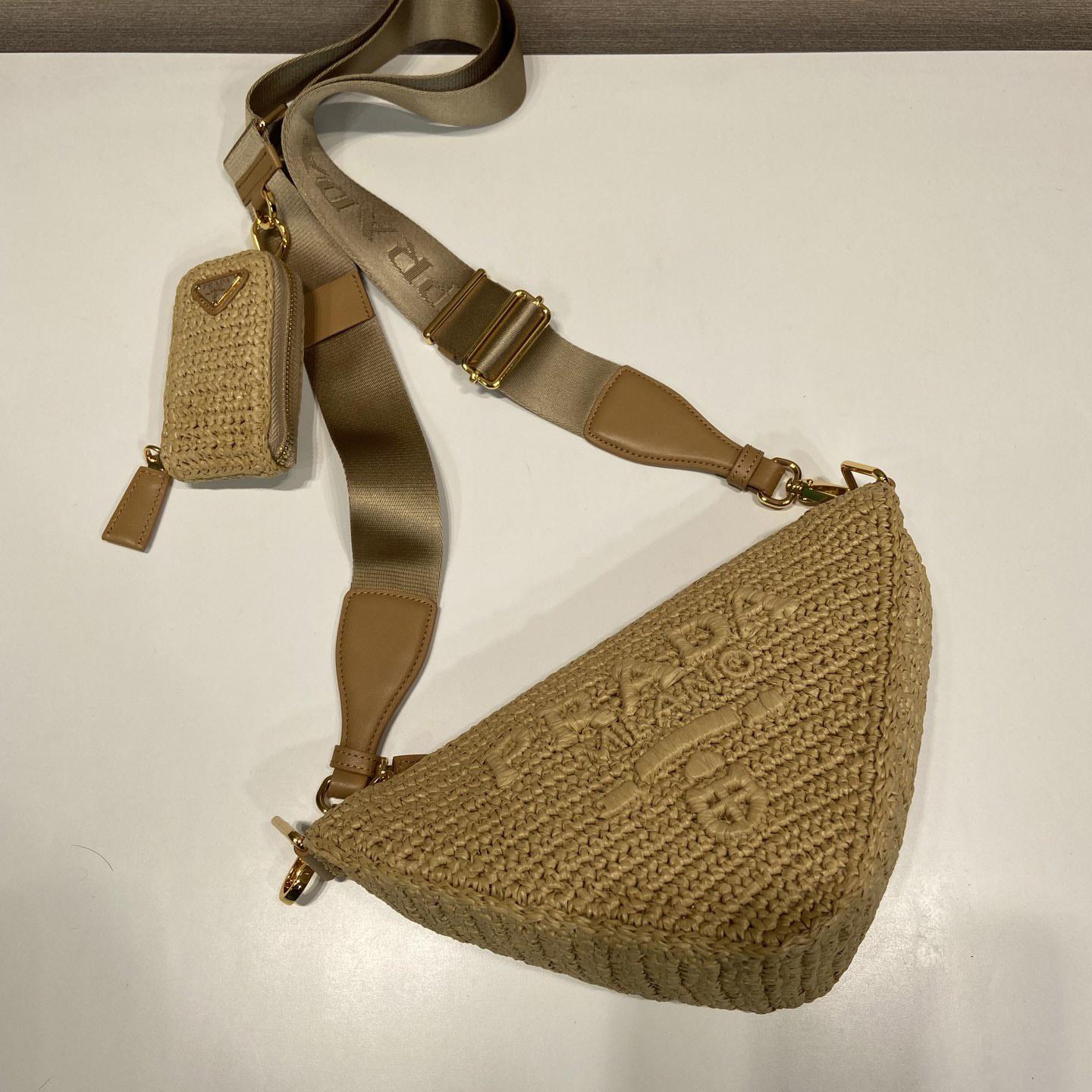 Prada Triangle Crochet Shoulder Bag - PerfectKickZ