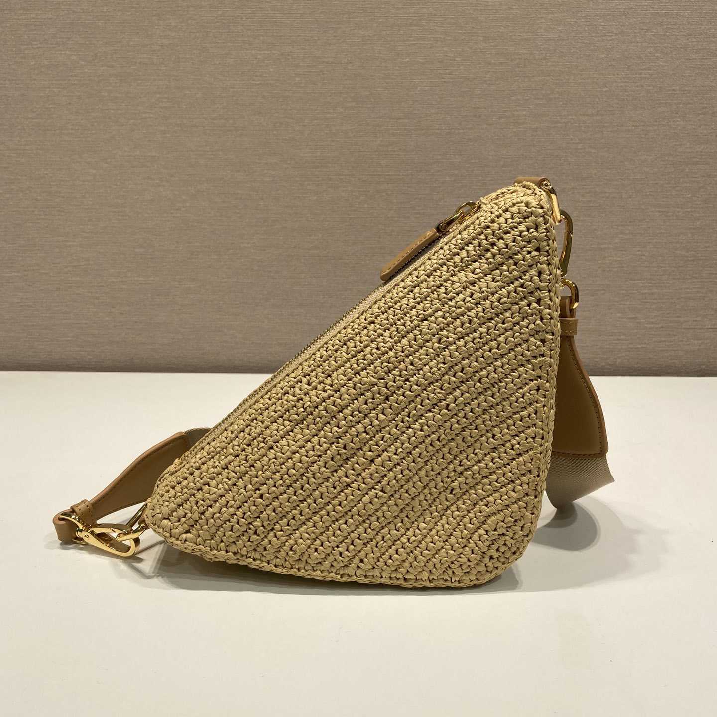 Prada Triangle Crochet Shoulder Bag - PerfectKickZ