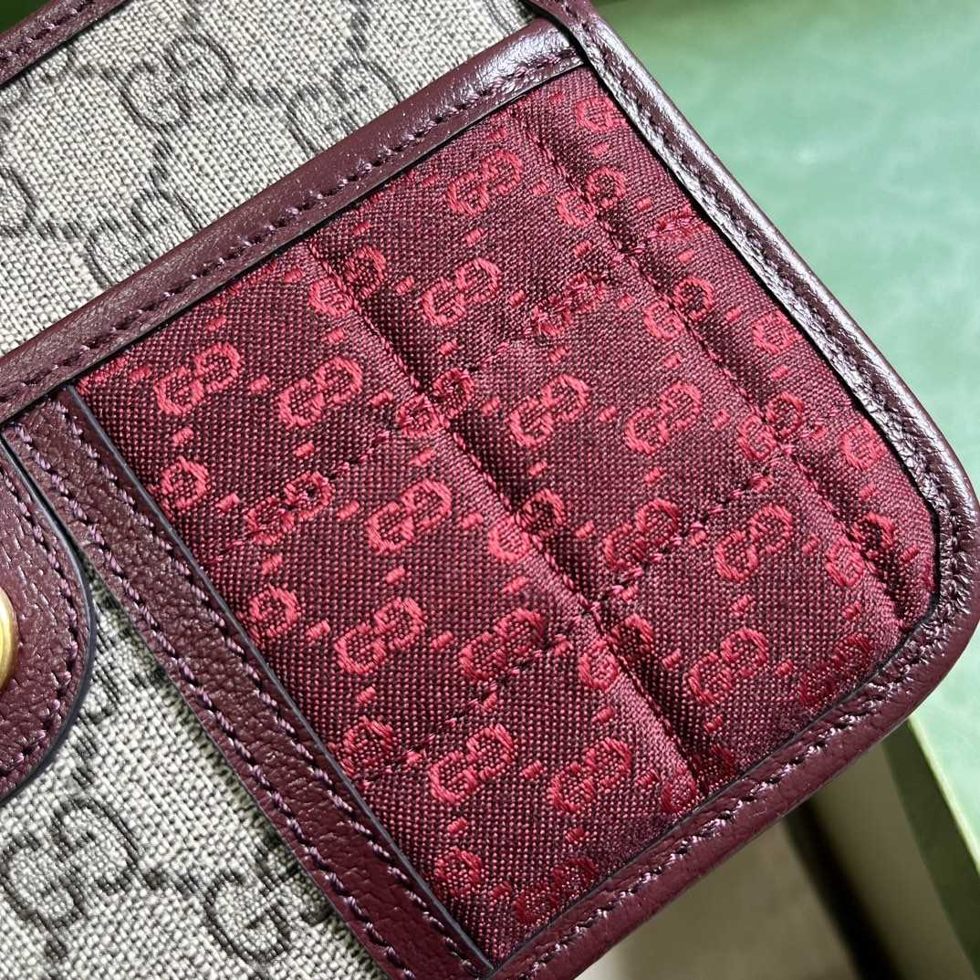 Gucci Mini GG Canvas Mini Shoulder Bag (21.5x 14x 7cm) - PerfectKickZ