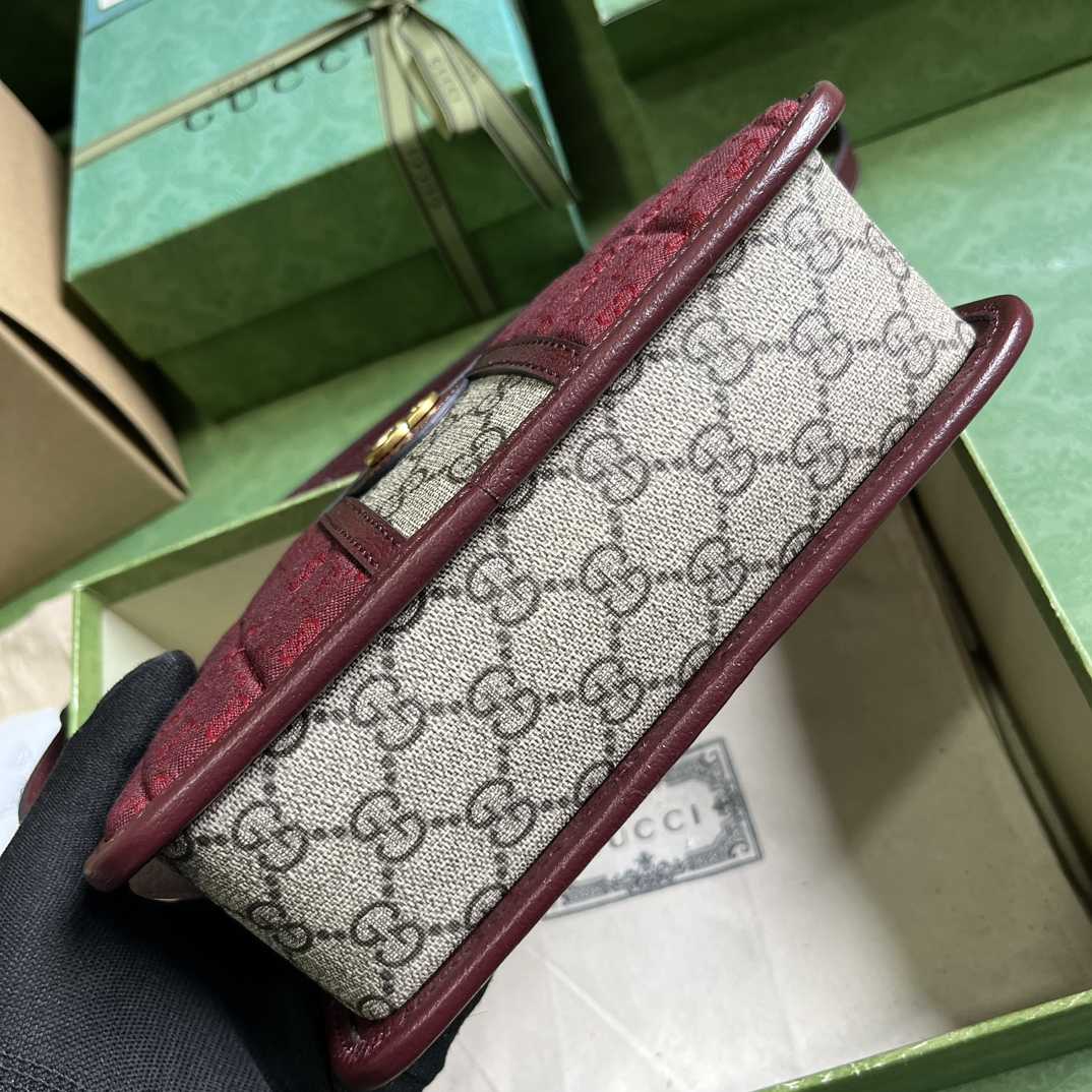 Gucci Mini GG Canvas Mini Shoulder Bag (21.5x 14x 7cm) - PerfectKickZ