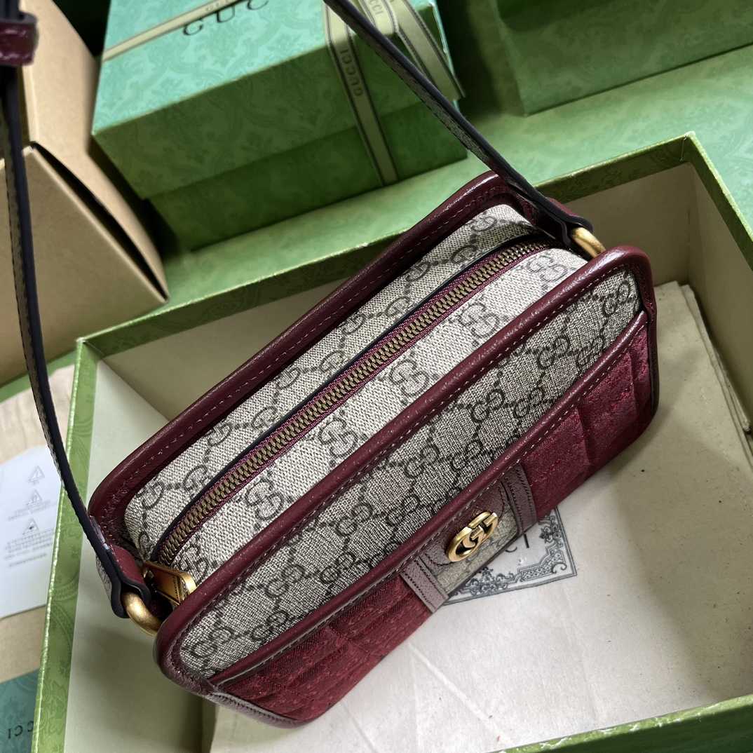 Gucci Mini GG Canvas Mini Shoulder Bag (21.5x 14x 7cm) - PerfectKickZ