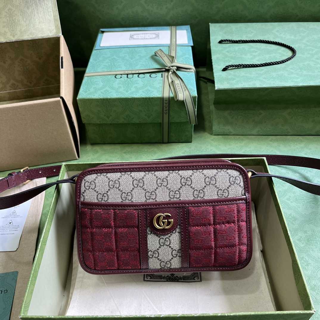 Gucci Mini GG Canvas Mini Shoulder Bag (21.5x 14x 7cm) - PerfectKickZ