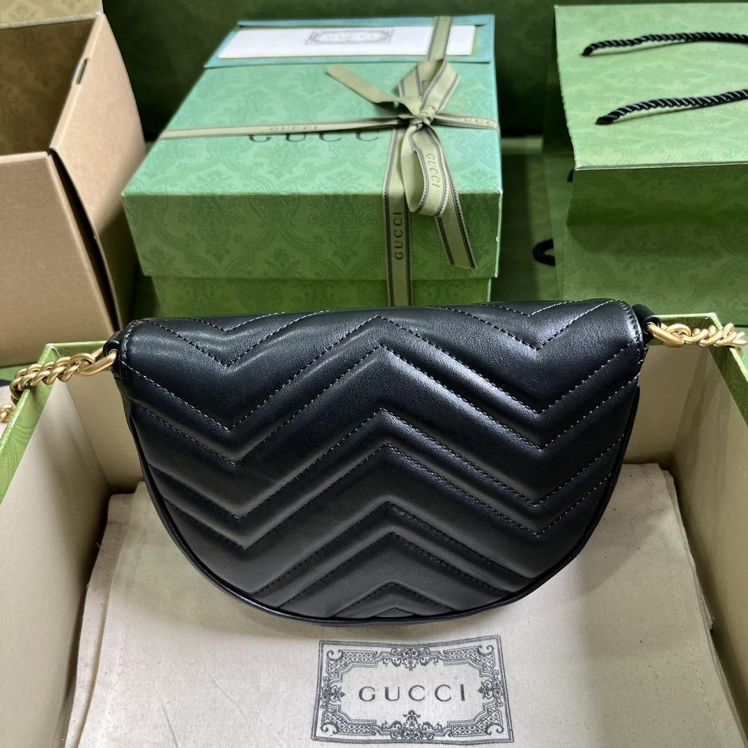 Gucci GG Marmont Matelasse Chain Mini Bag (20x 14.5x 4cm) - PerfectKickZ