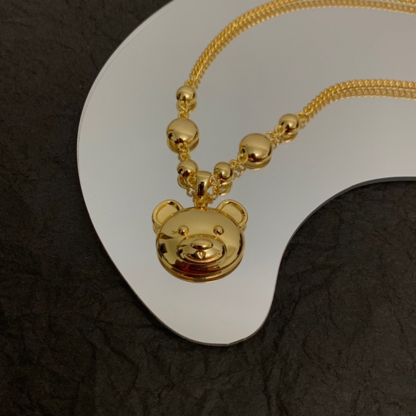 Moschino Teddy Pendant Necklace - PerfectKickZ