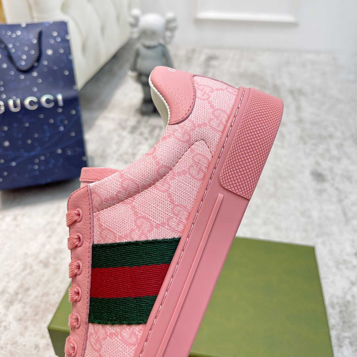 Gucci Ace Sneaker With Web - PerfectKickZ