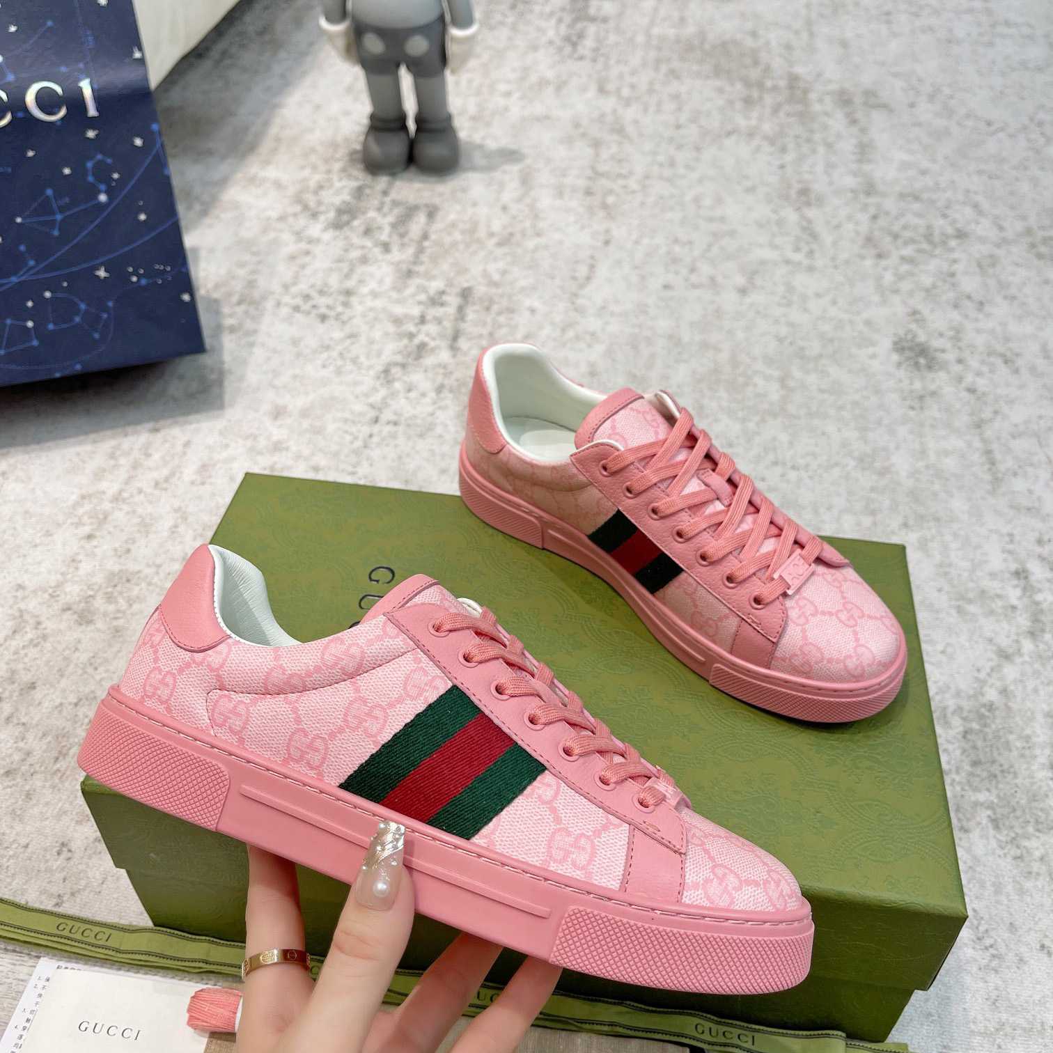 Gucci Ace Sneaker With Web - PerfectKickZ