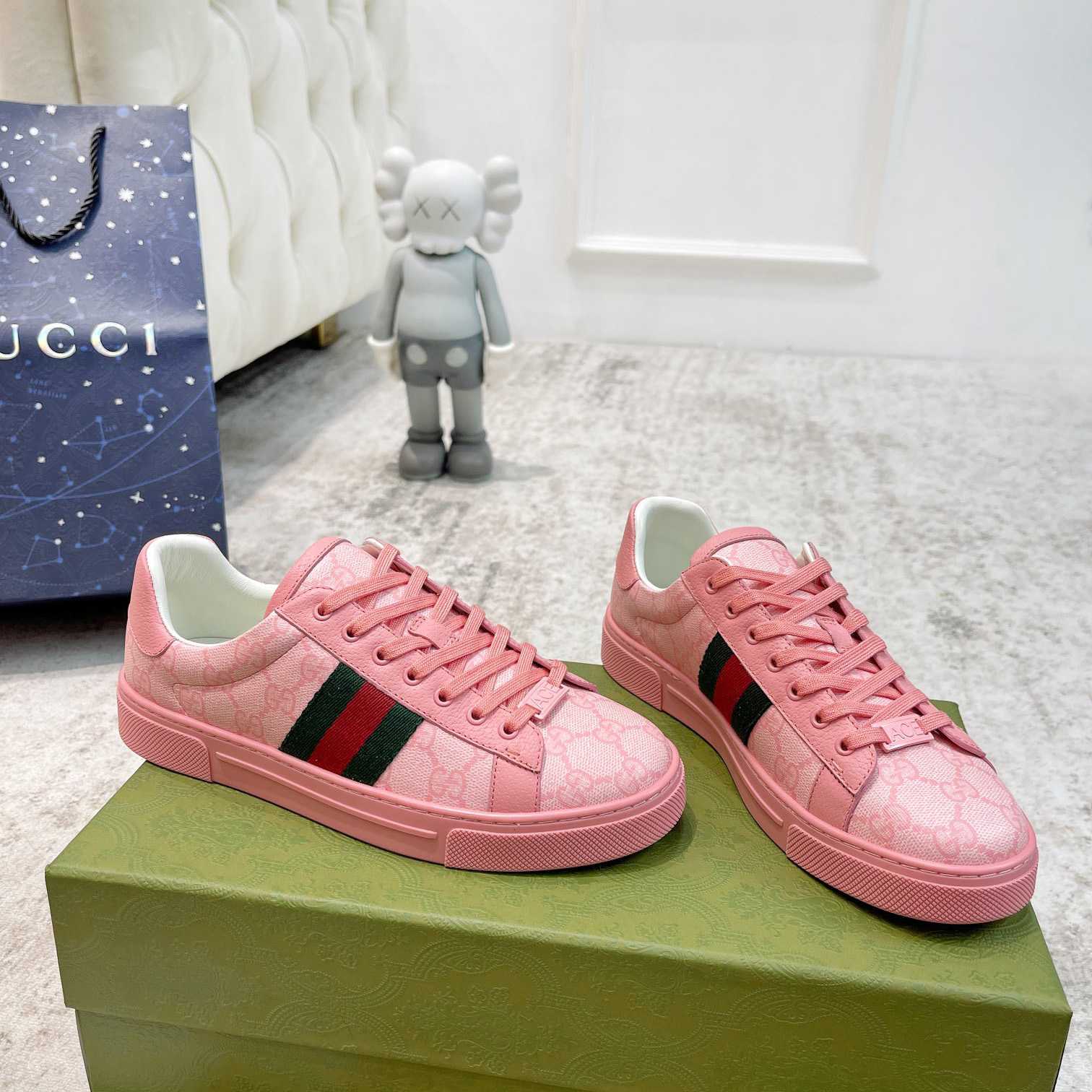 Gucci Ace Sneaker With Web - PerfectKickZ