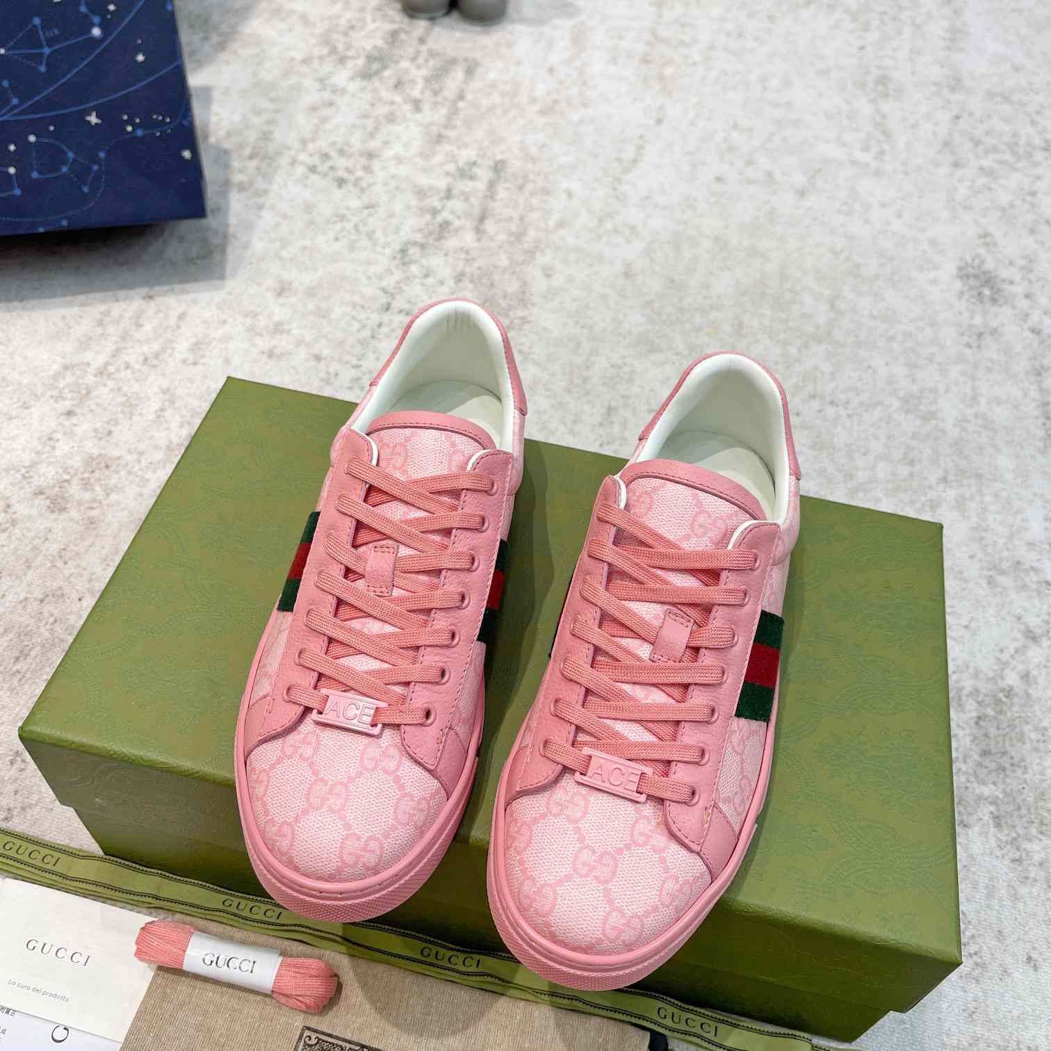 Gucci Ace Sneaker With Web - PerfectKickZ