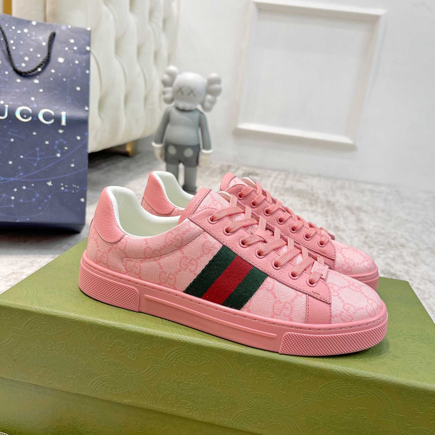 Gucci Ace Sneaker With Web - PerfectKickZ