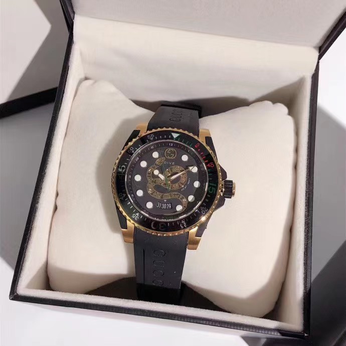 Gucci Dive Gold Plated Snake Dial - PerfectKickZ