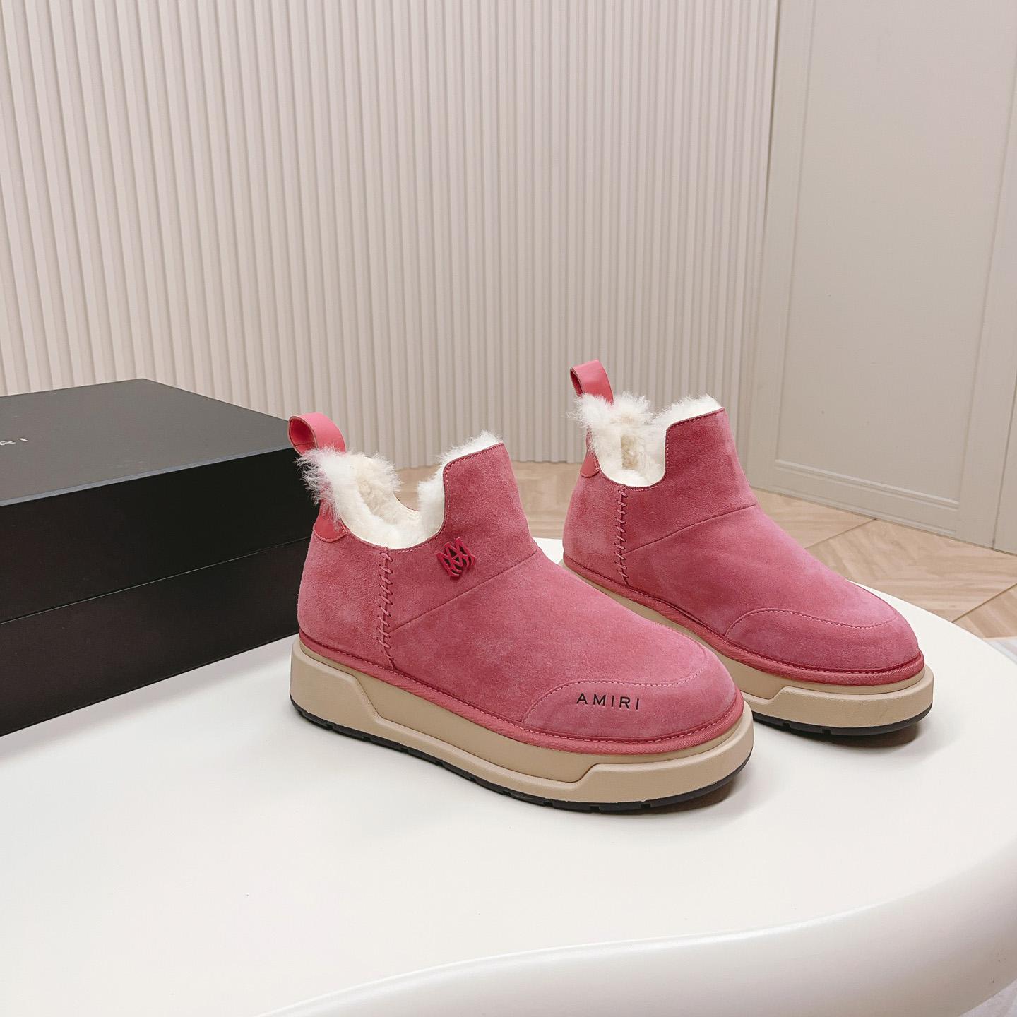 Amiri Malibu Shearling Lined Suede Boots - PerfectKickZ