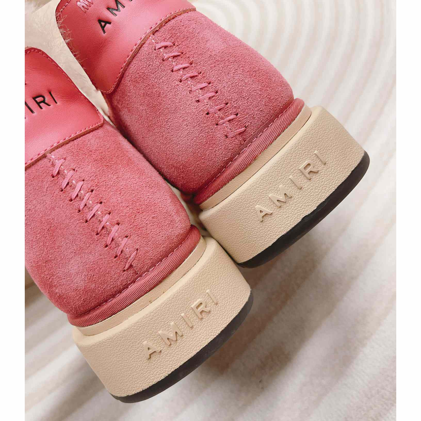 Amiri Malibu Shearling Lined Suede Boots - PerfectKickZ