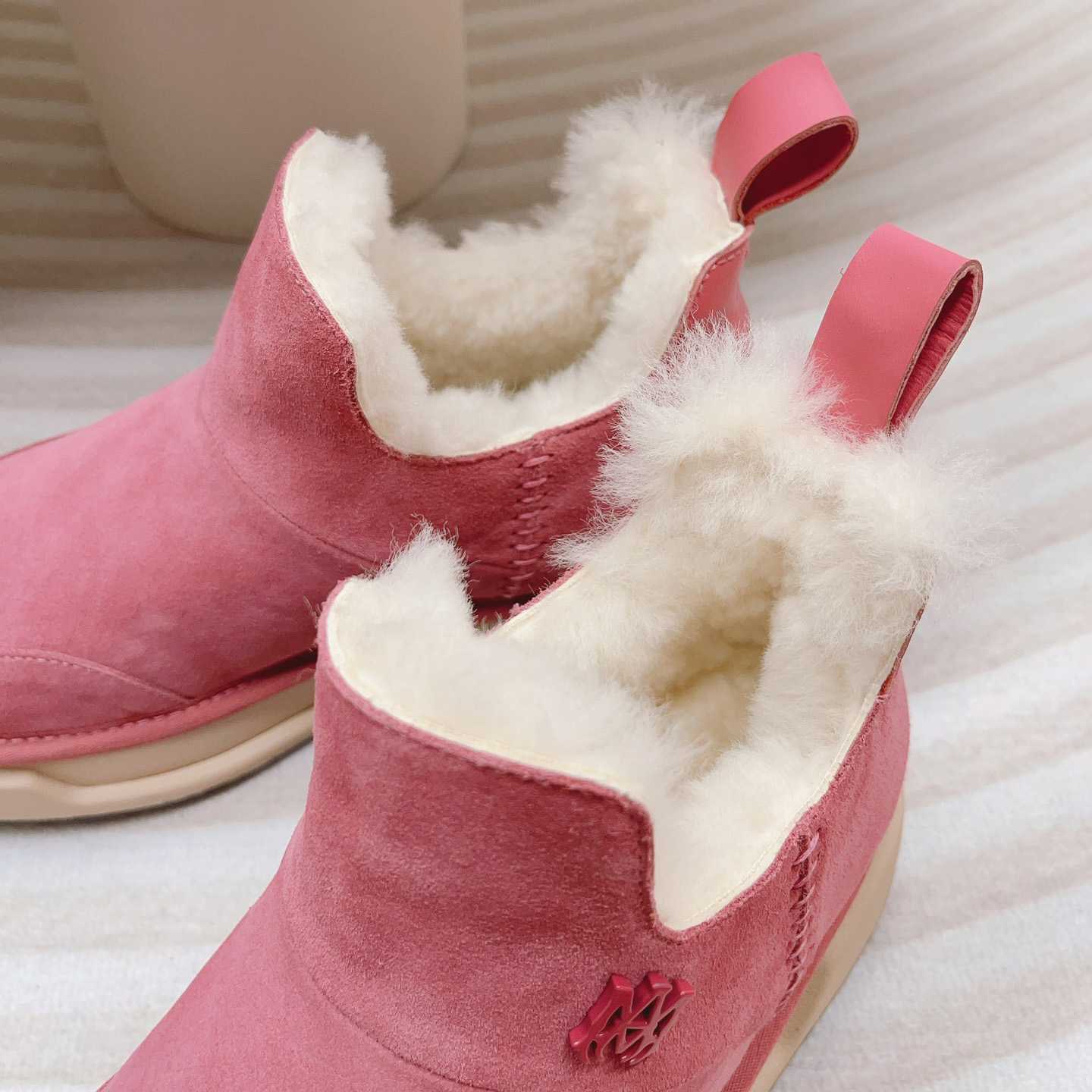 Amiri Malibu Shearling Lined Suede Boots - PerfectKickZ