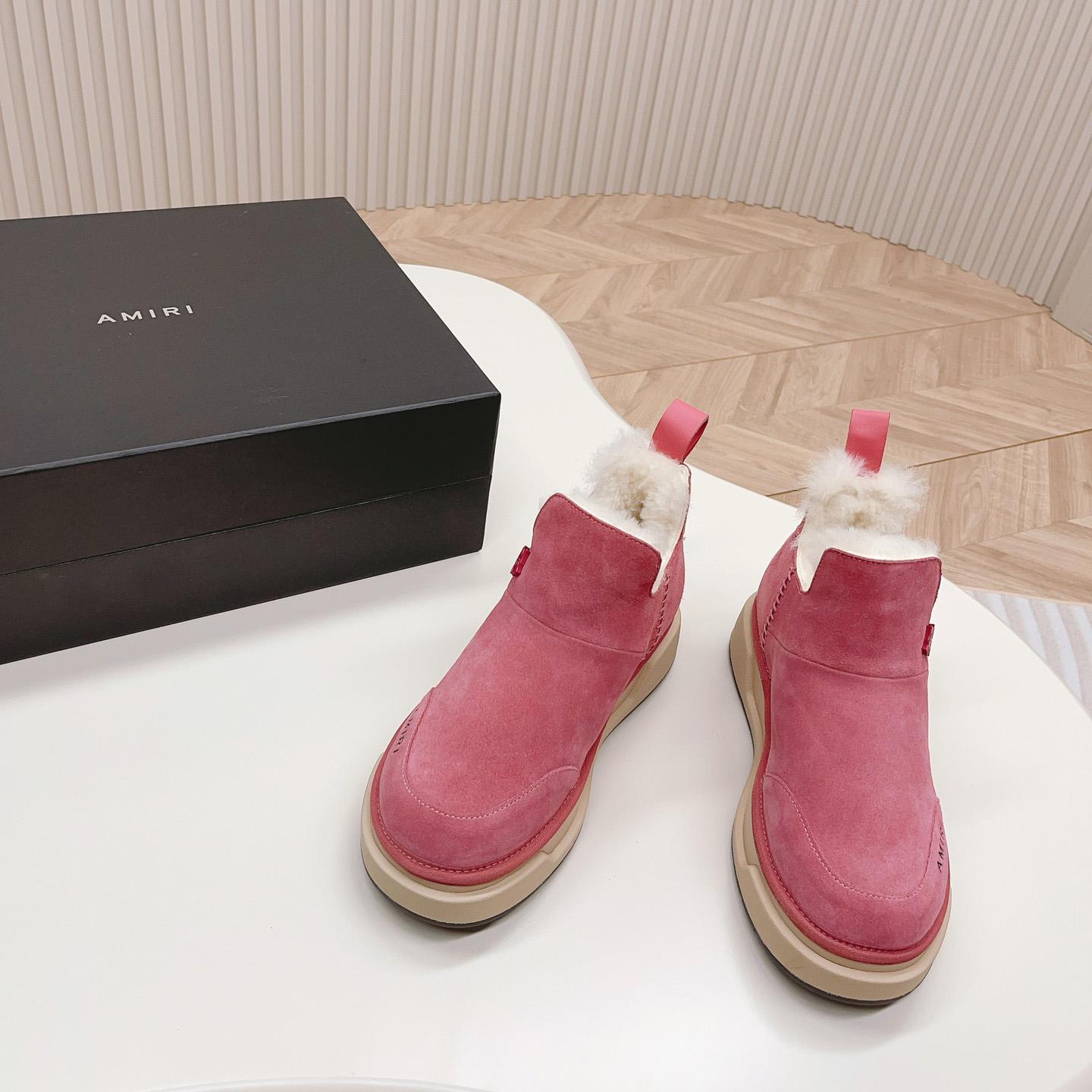 Amiri Malibu Shearling Lined Suede Boots - PerfectKickZ