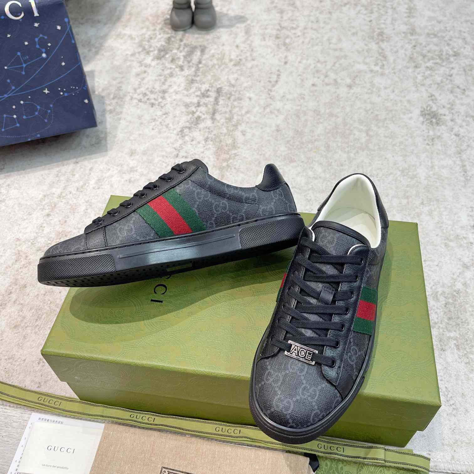 Gucci Ace Sneaker With Web - PerfectKickZ