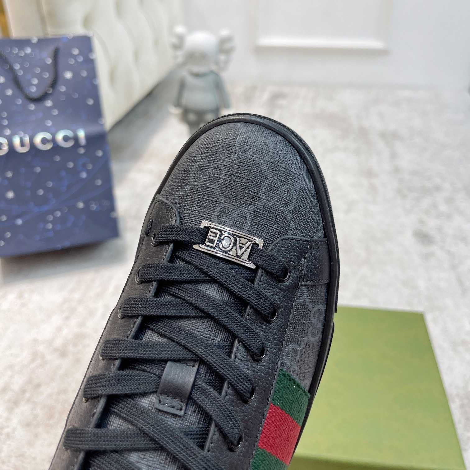Gucci Ace Sneaker With Web - PerfectKickZ