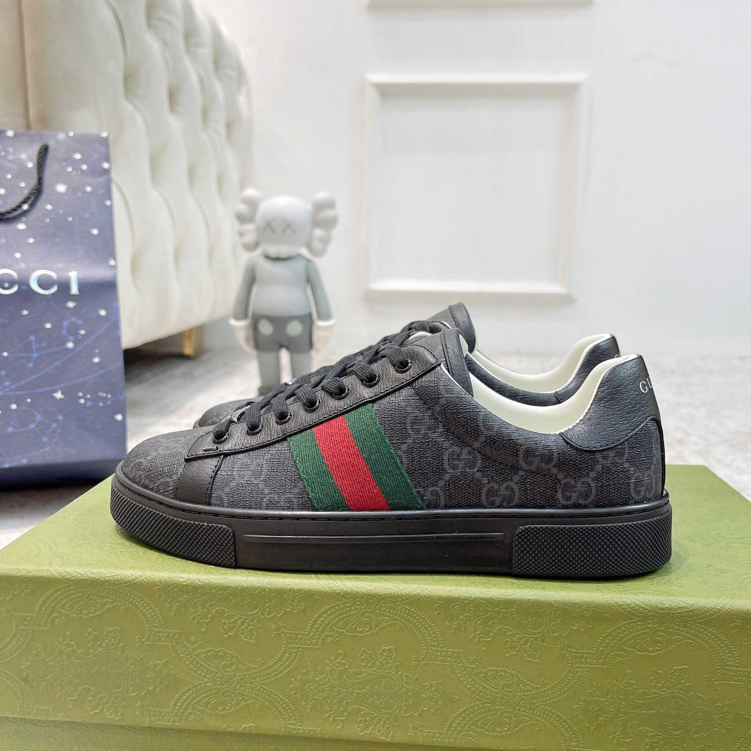 Gucci Ace Sneaker With Web - PerfectKickZ