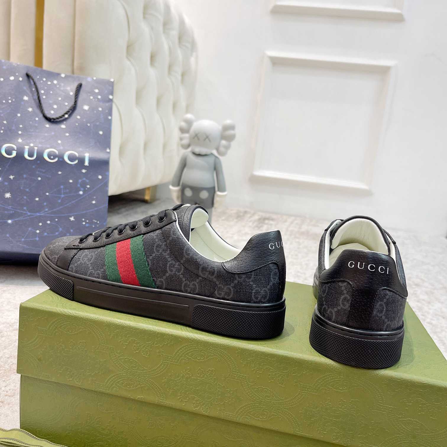 Gucci Ace Sneaker With Web - PerfectKickZ