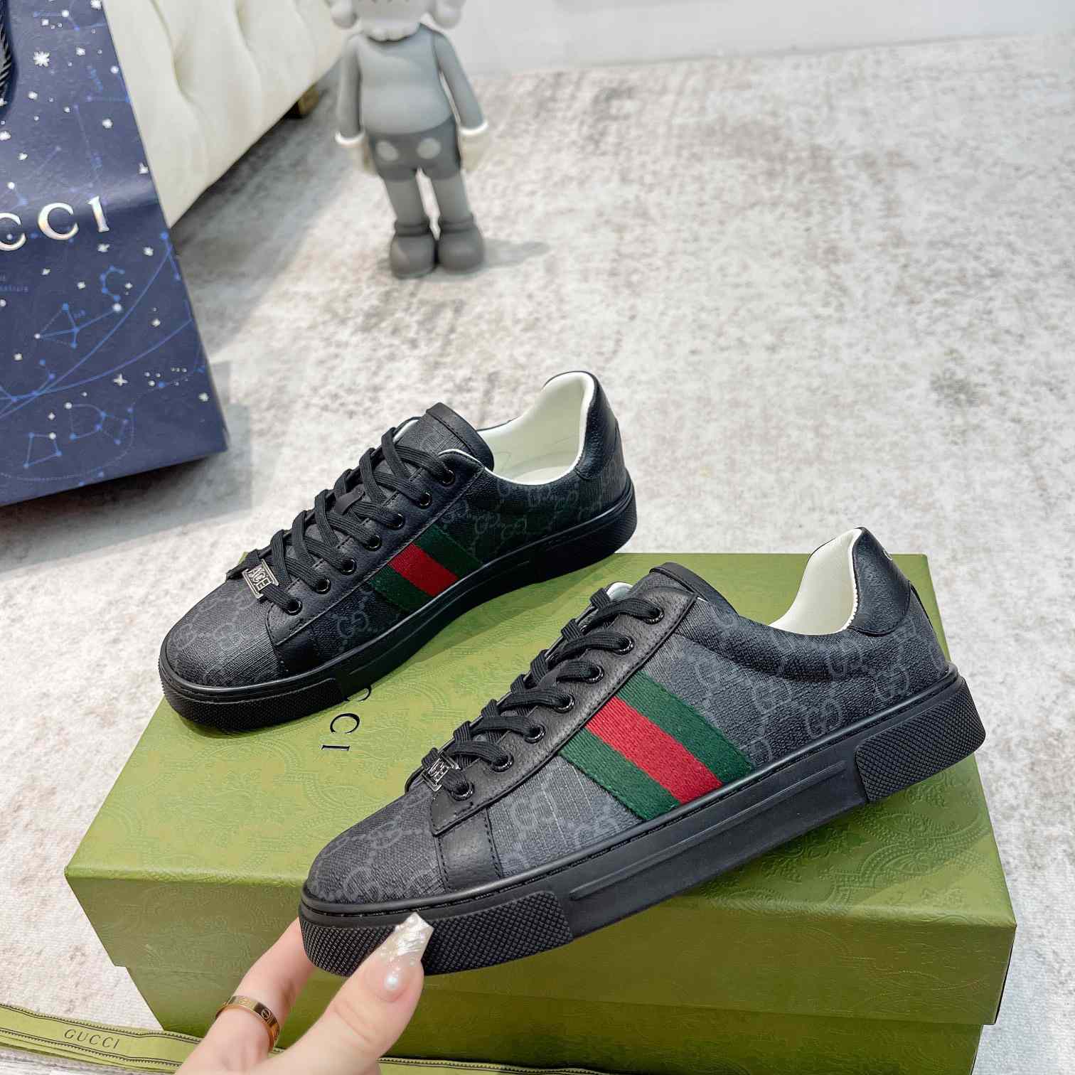 Gucci Ace Sneaker With Web - PerfectKickZ