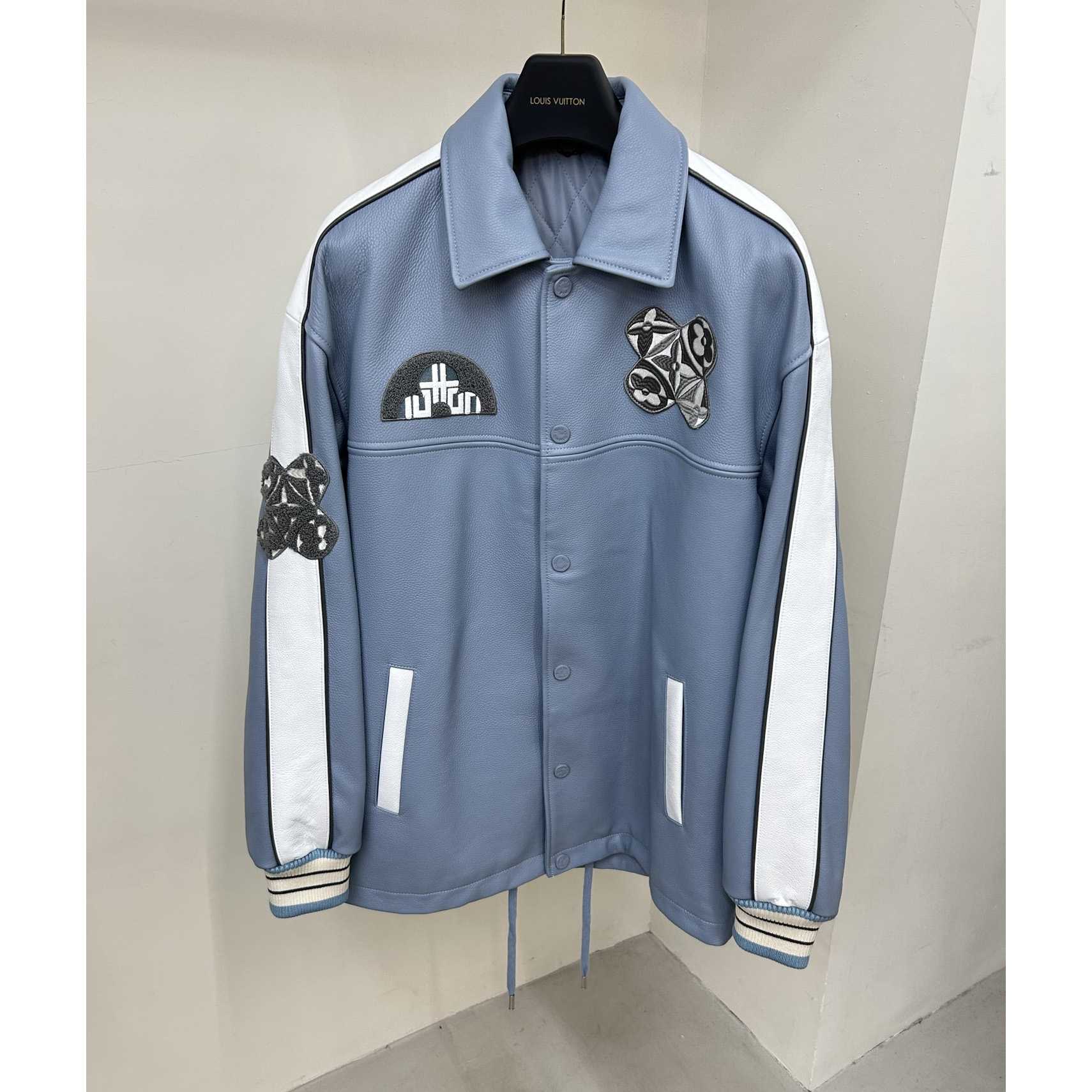 Louis Vuitton Long Leather Coach Jacket - PerfectKickZ