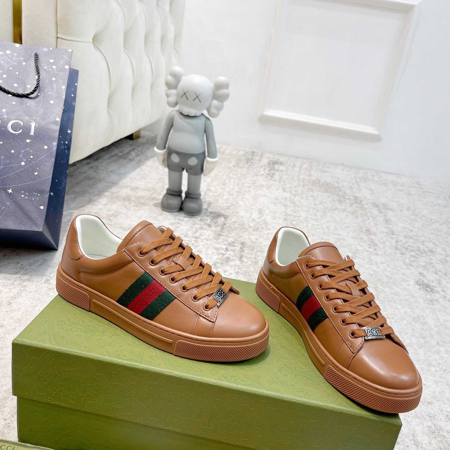 Gucci Ace Sneaker With Web (upon uk size) - PerfectKickZ