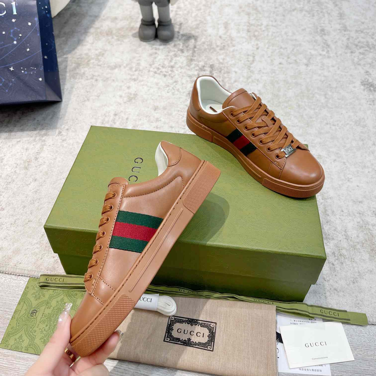 Gucci Ace Sneaker With Web (upon uk size) - PerfectKickZ