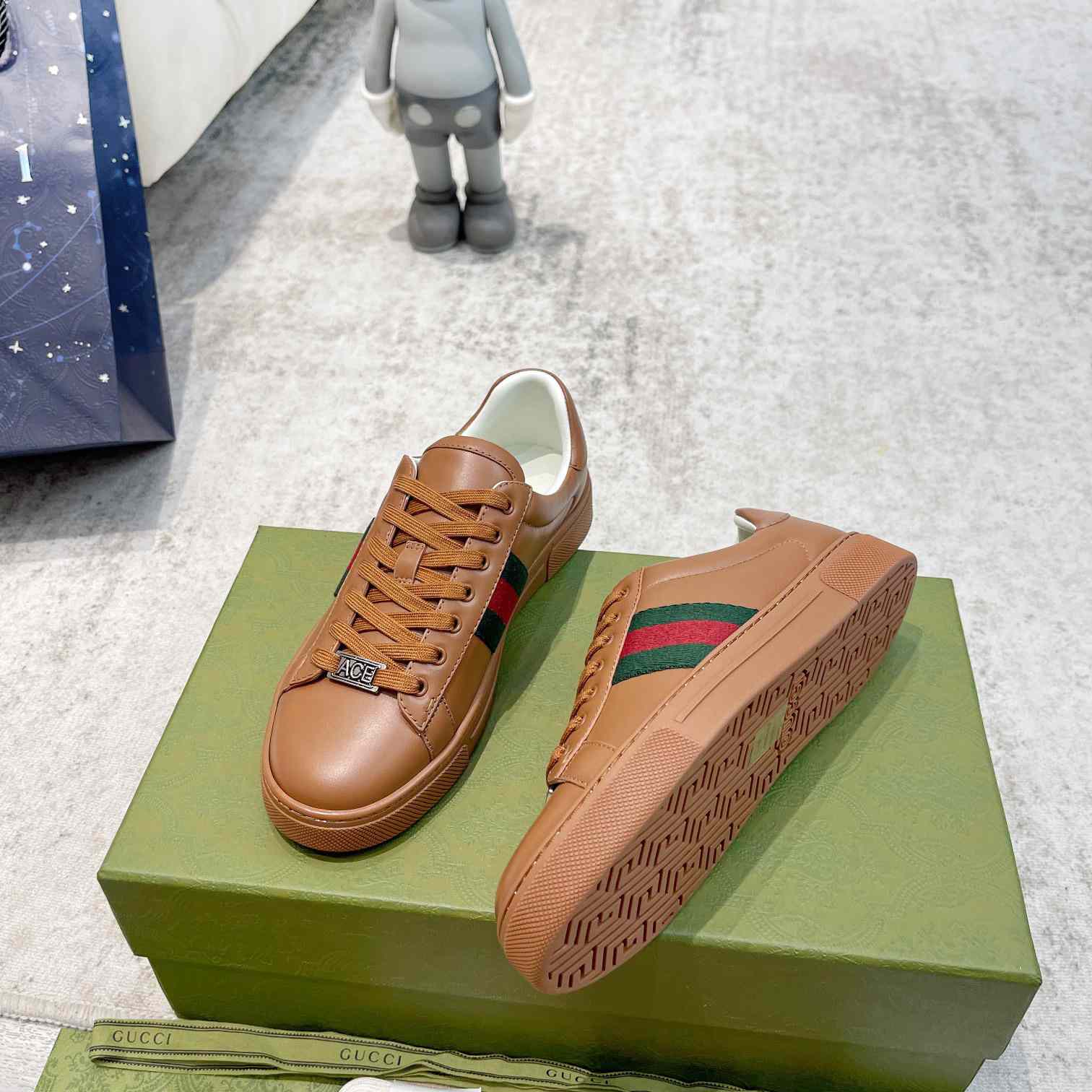 Gucci Ace Sneaker With Web (upon uk size) - PerfectKickZ