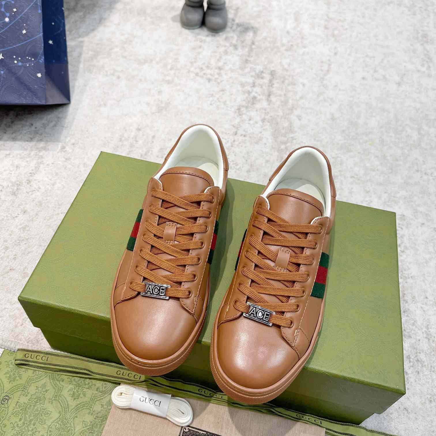 Gucci Ace Sneaker With Web (upon uk size) - PerfectKickZ