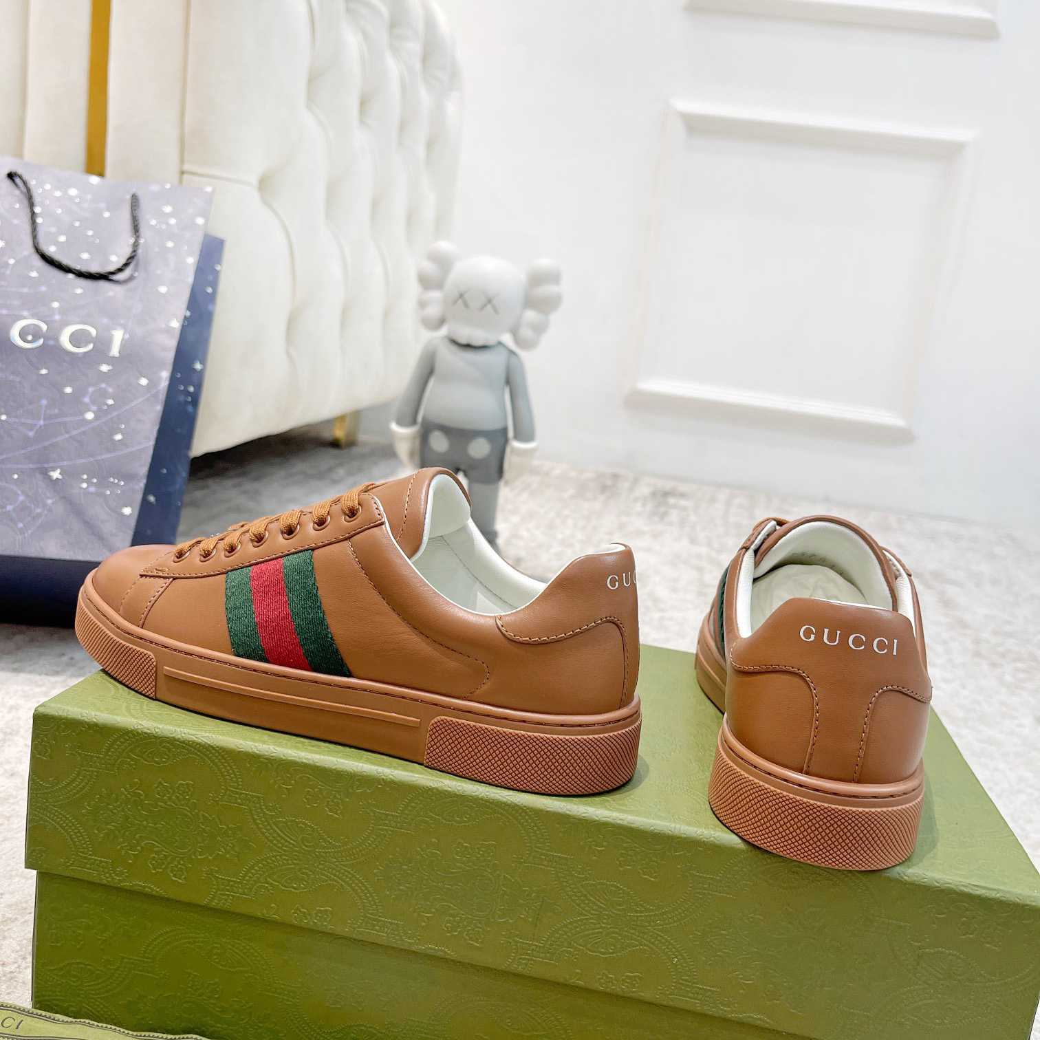 Gucci Ace Sneaker With Web (upon uk size) - PerfectKickZ