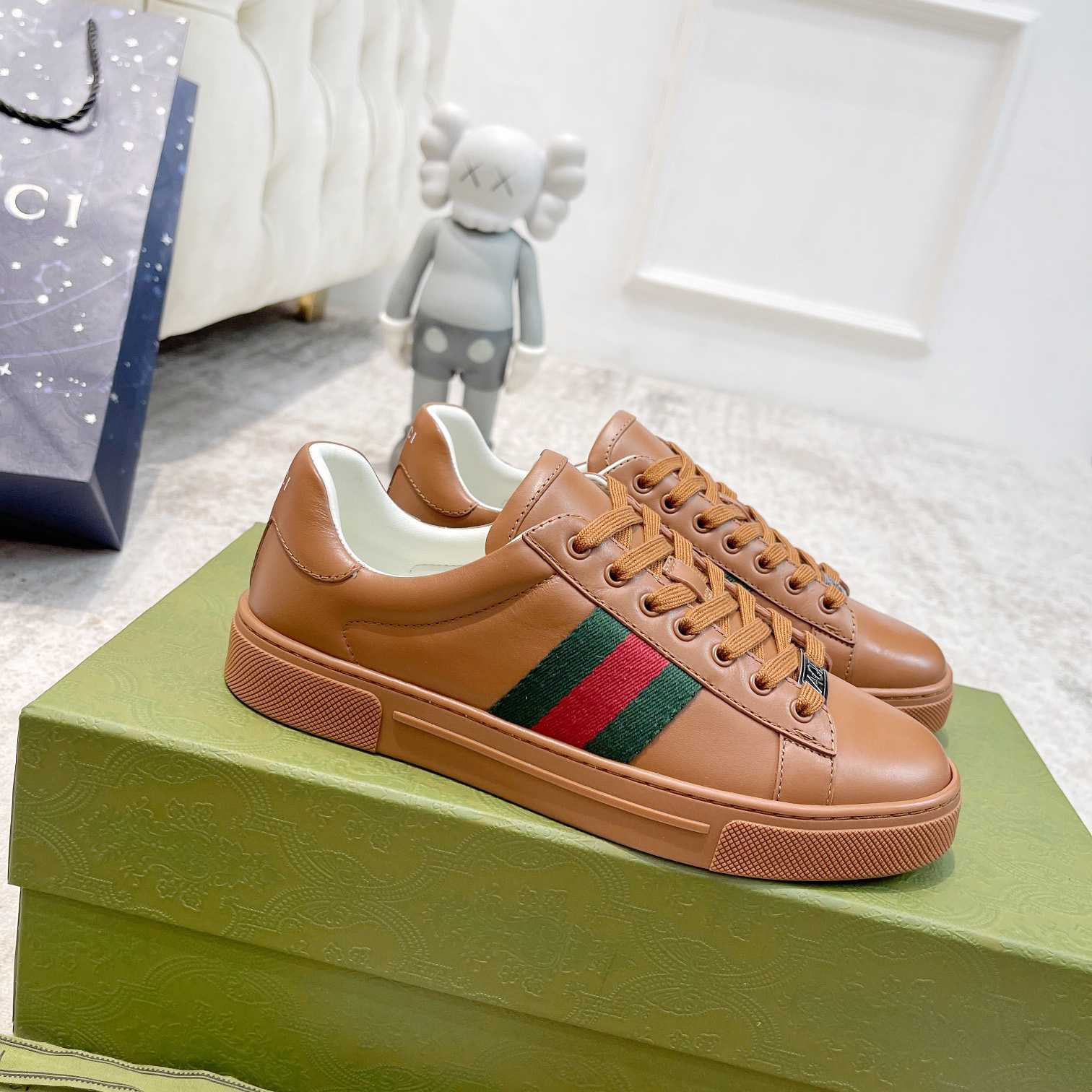 Gucci Ace Sneaker With Web (upon uk size) - PerfectKickZ