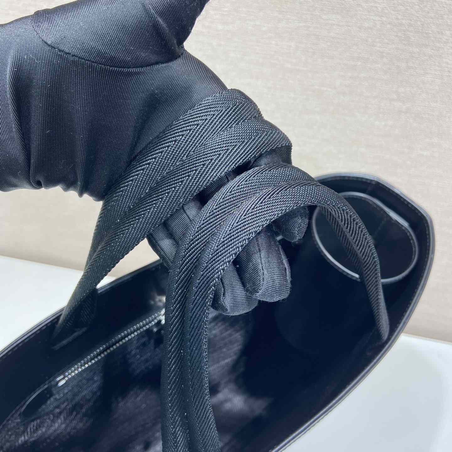 Prada Brushed Leather Tote Bag With Water Bottle - PerfectKickZ