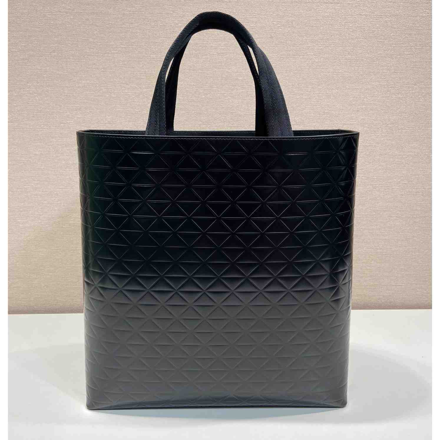 Prada Brushed Leather Tote Bag With Water Bottle - PerfectKickZ