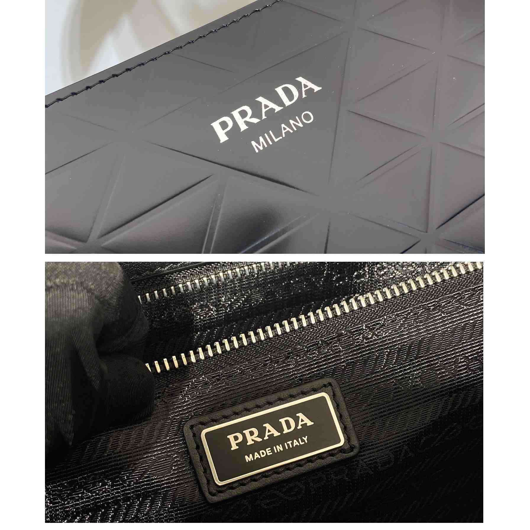 Prada Brushed Leather Tote Bag With Water Bottle - PerfectKickZ