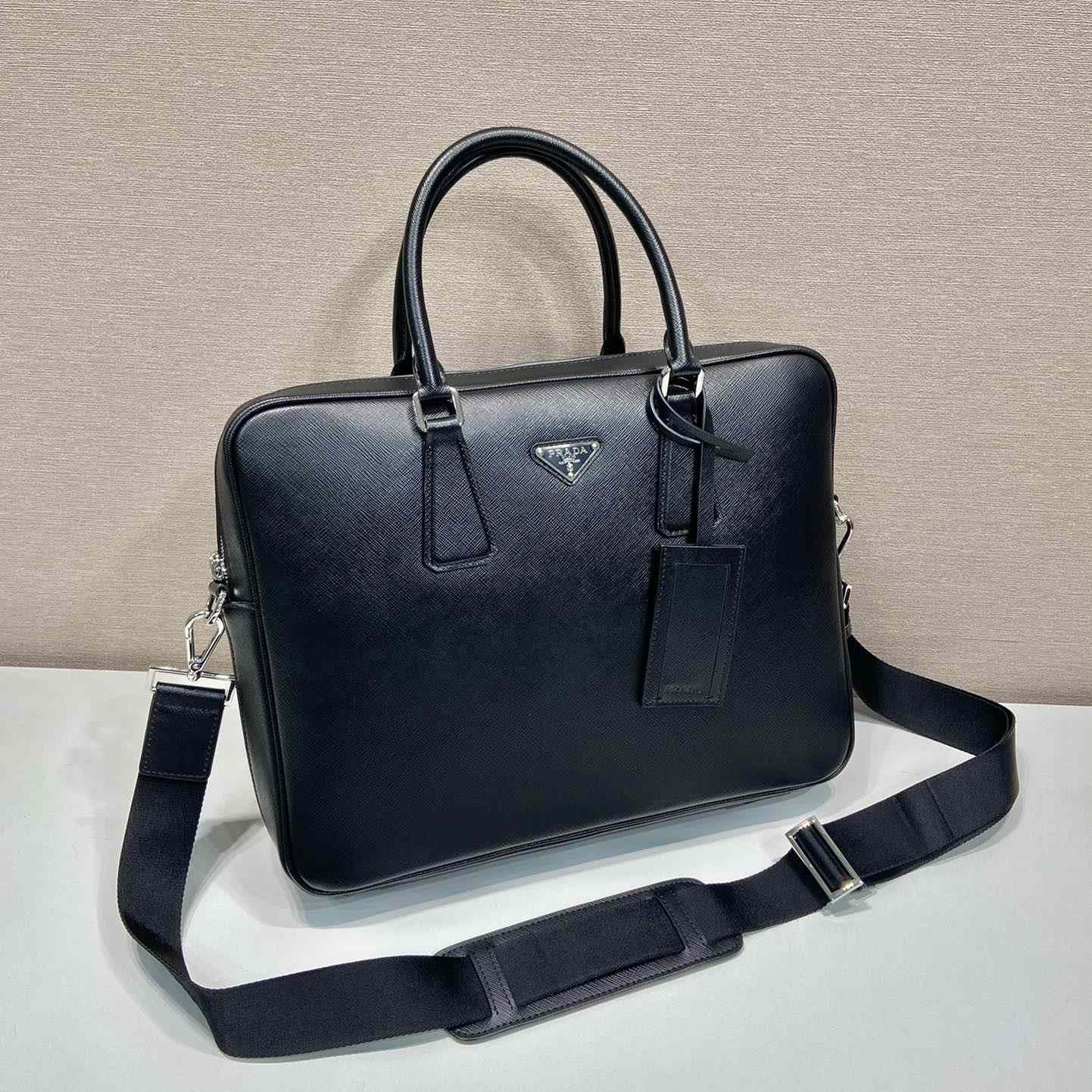 Prada Saffiano Leather Work Bag - PerfectKickZ