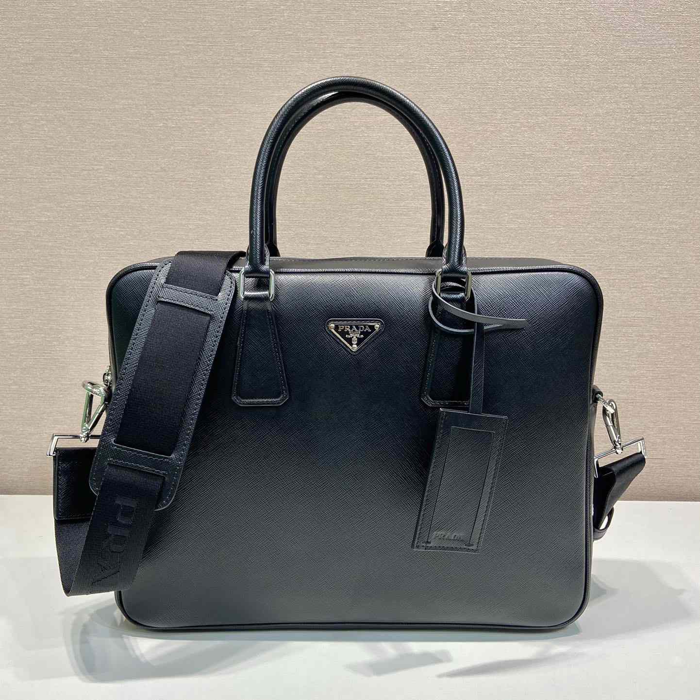 Prada Saffiano Leather Work Bag - PerfectKickZ