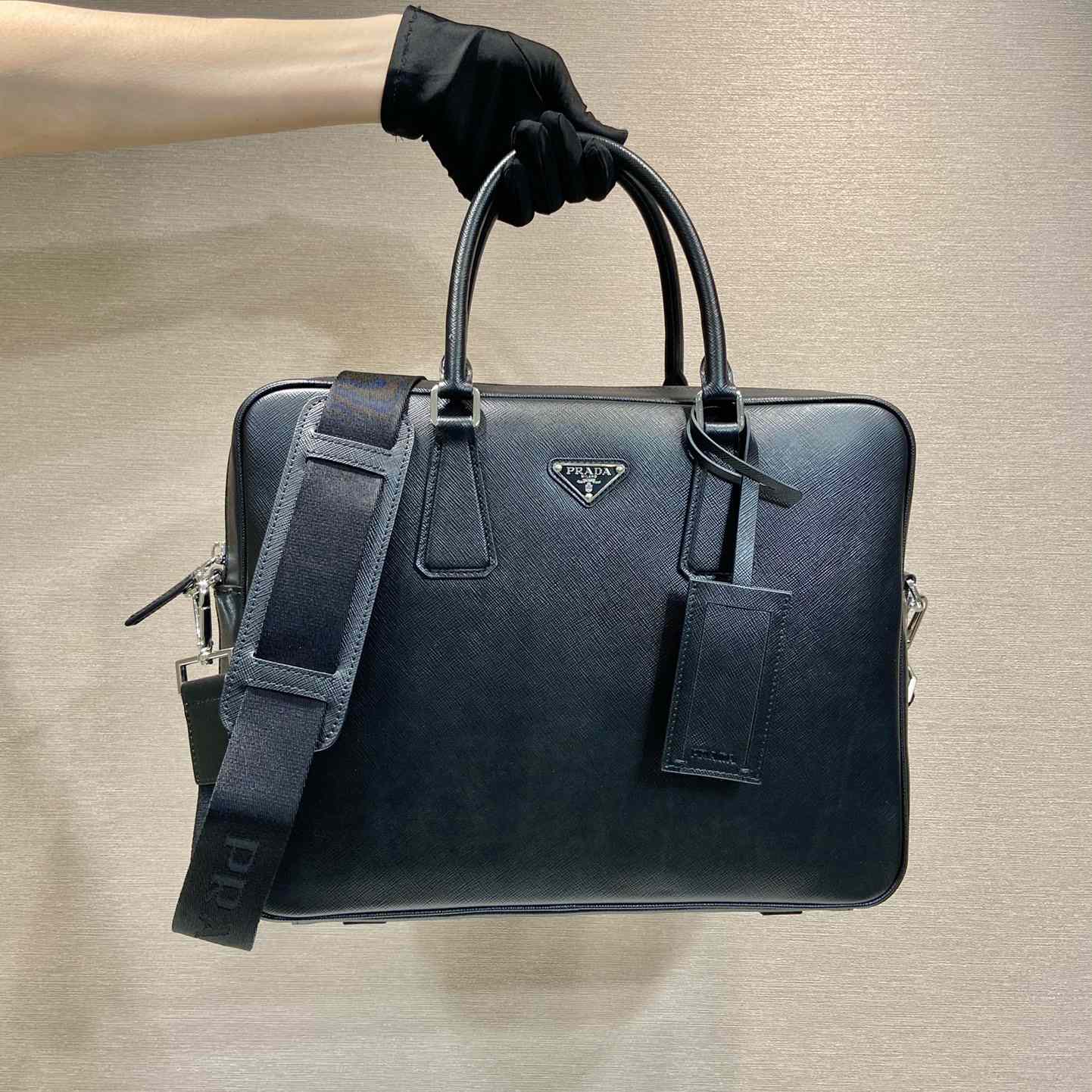 Prada Saffiano Leather Work Bag - PerfectKickZ
