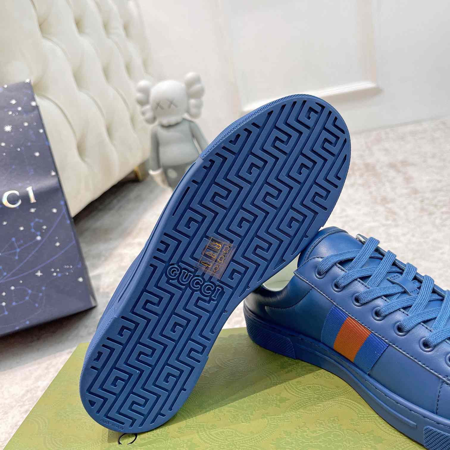 Gucci Ace Sneaker With Web - PerfectKickZ