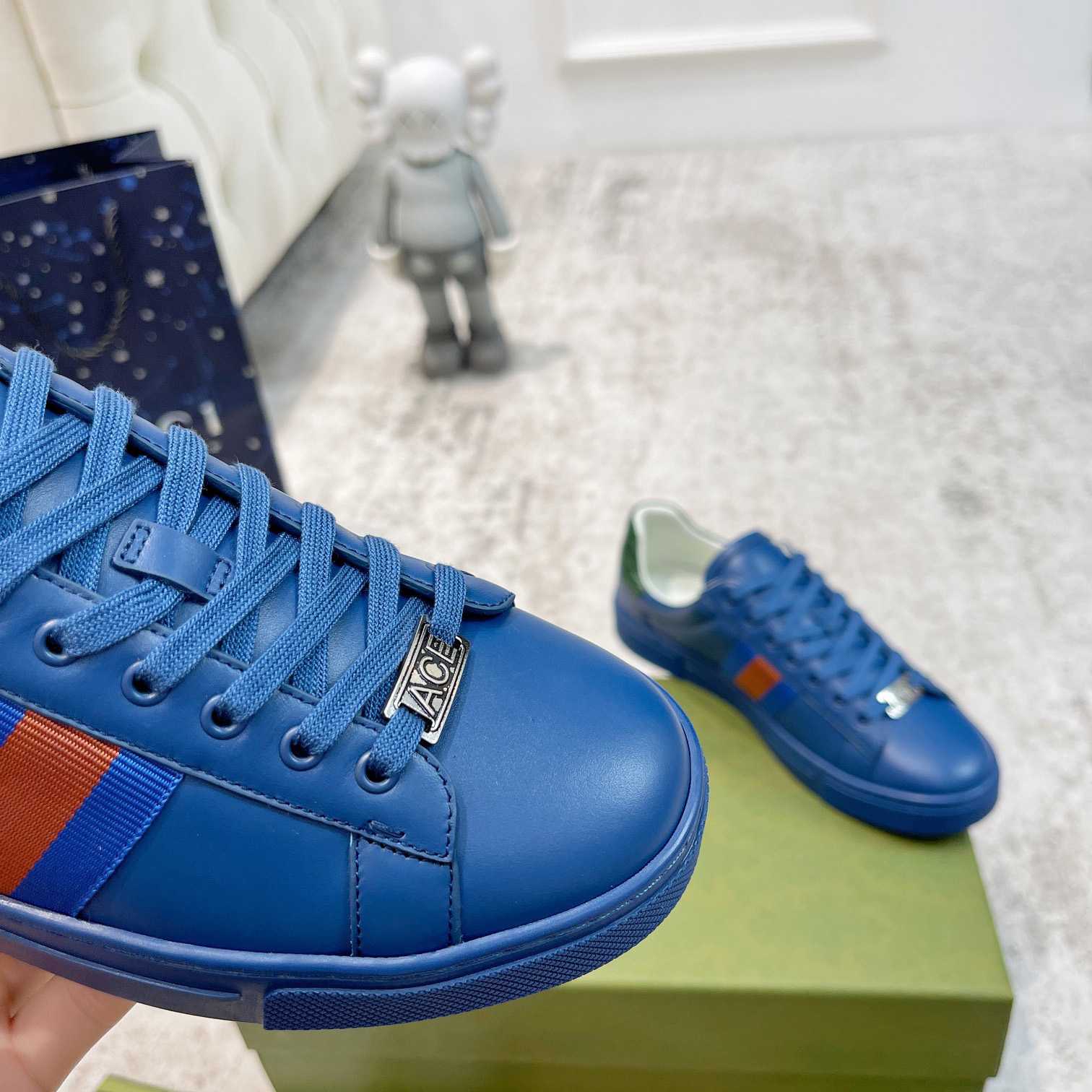Gucci Ace Sneaker With Web - PerfectKickZ