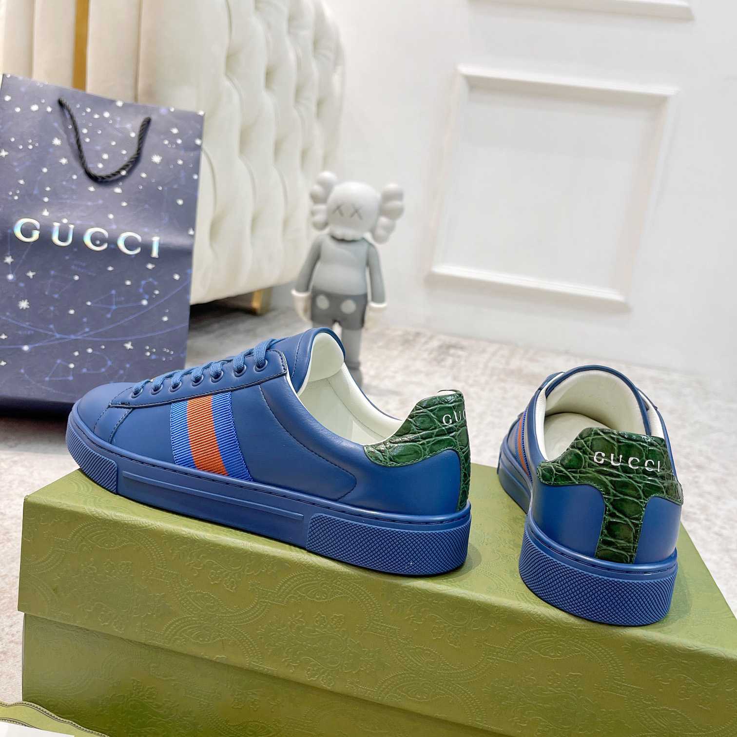 Gucci Ace Sneaker With Web - PerfectKickZ
