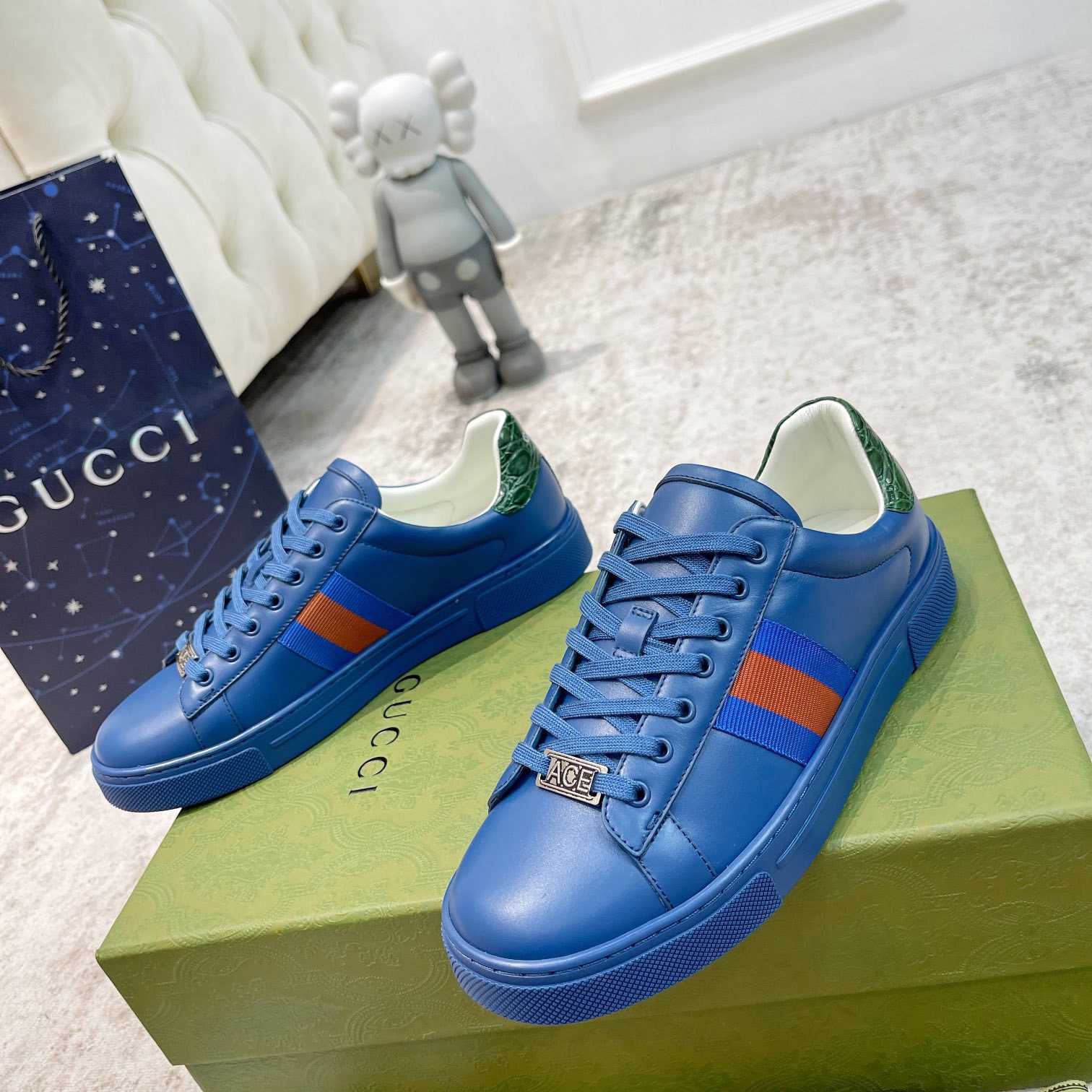 Gucci Ace Sneaker With Web - PerfectKickZ