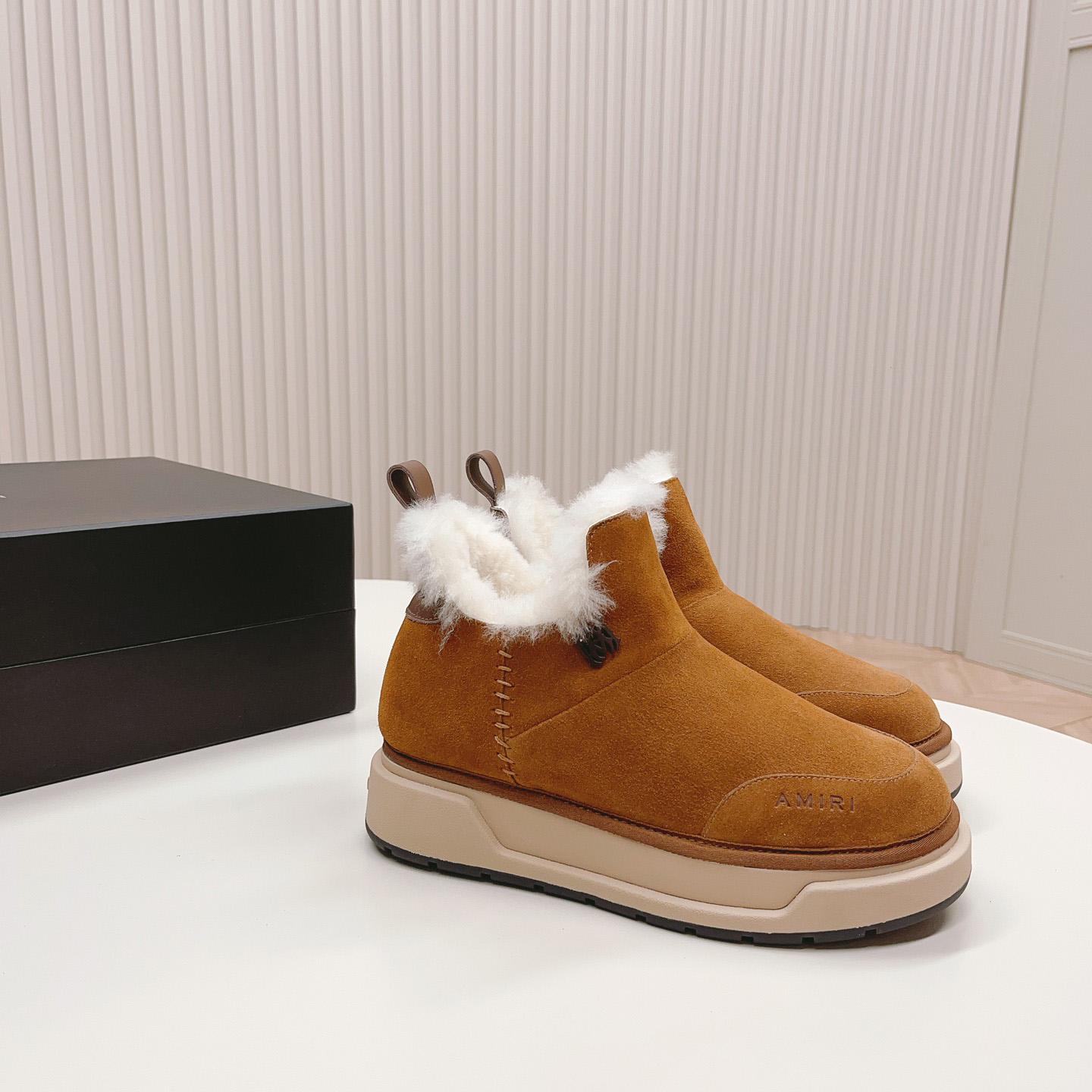 Amiri Malibu Shearling Lined Suede Boots - PerfectKickZ