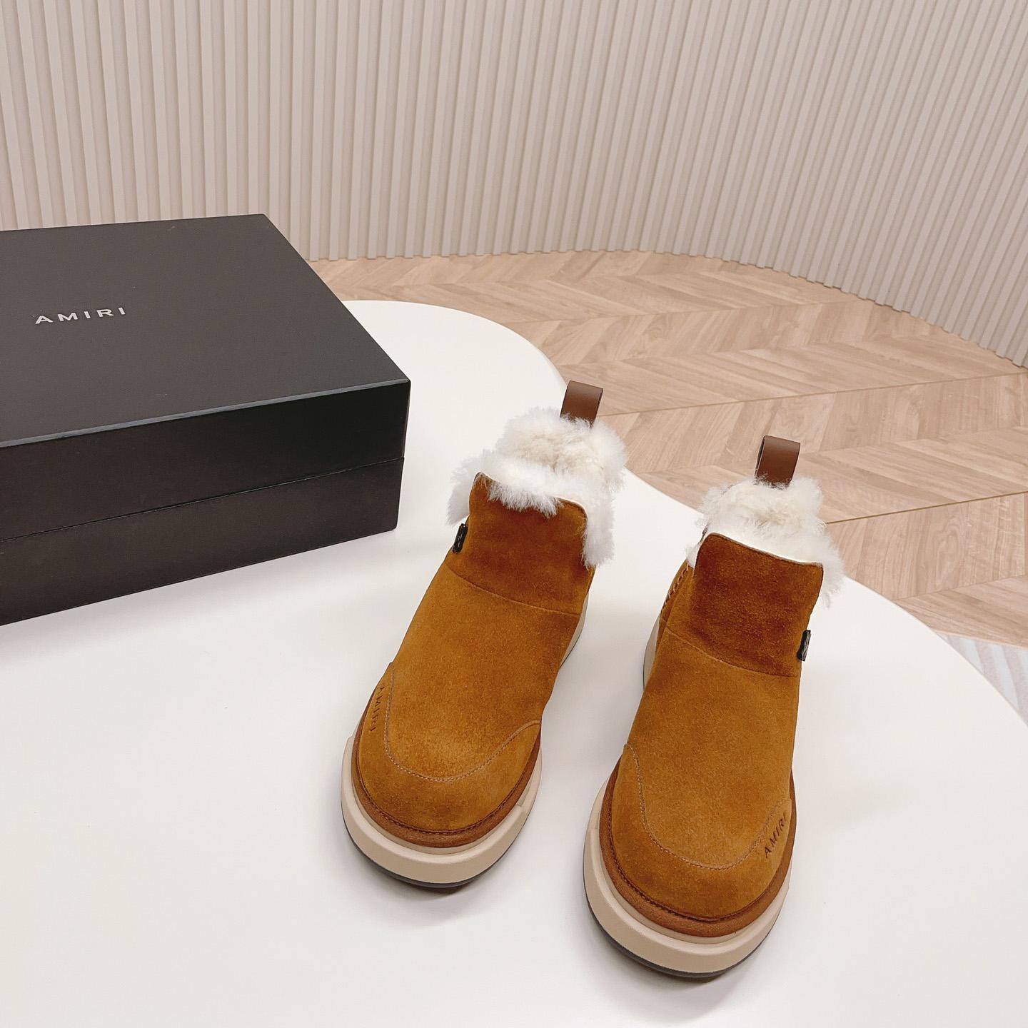 Amiri Malibu Shearling Lined Suede Boots - PerfectKickZ