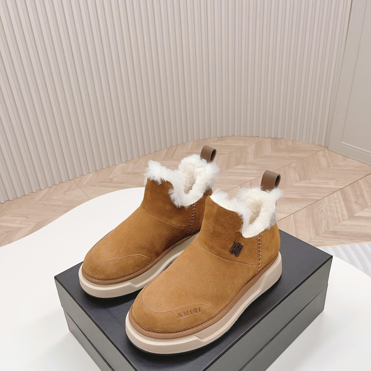 Amiri Malibu Shearling Lined Suede Boots - PerfectKickZ
