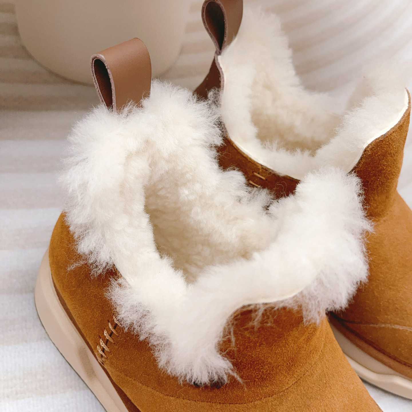 Amiri Malibu Shearling Lined Suede Boots - PerfectKickZ