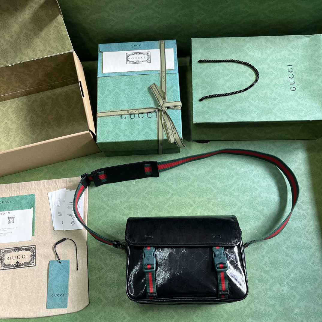 Gucci GG Crystal Messenger Bag (27x 20x 10cm) - PerfectKickZ