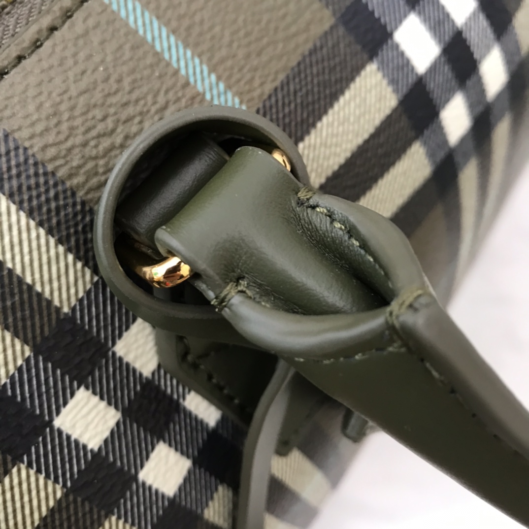 Burberry Check Medium Bowling Bag  - PerfectKickZ