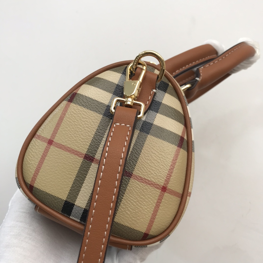 Burberry Check Mini Bowling Bag - PerfectKickZ