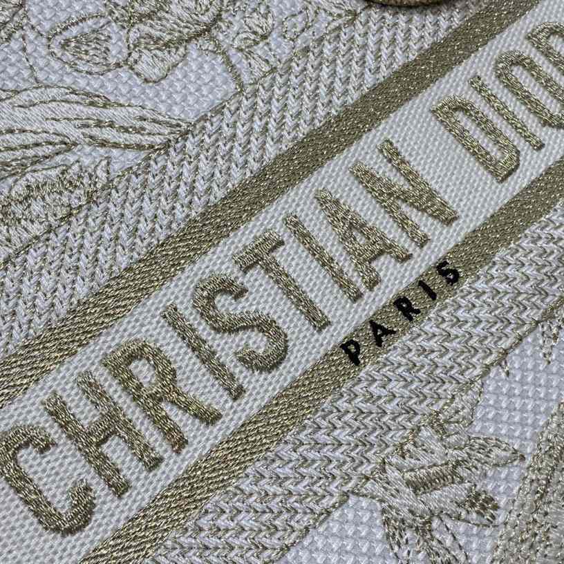 Dior Medium Embroidered Lady D-lite Bag - PerfectKickZ